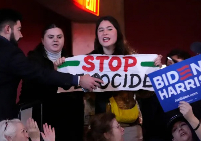 'Genocide Joe': US protesters rage against Biden, US support for Israel's Gaza war