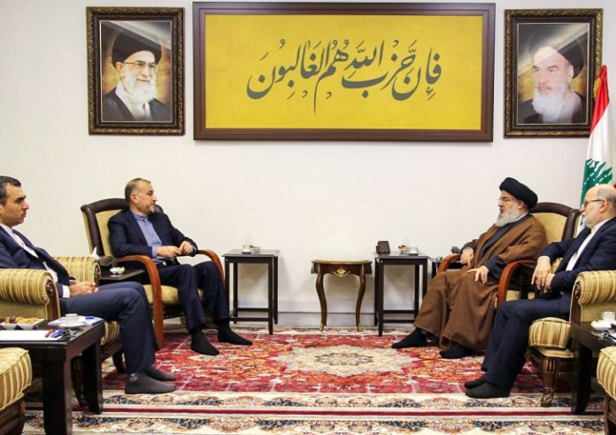 Iran’s top diplomat discusses Israel’s war in Gaza with Hezbollah leader