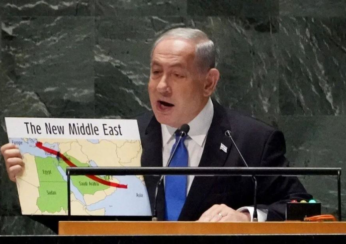 Germany Expresses Concern Over Netanyahu's 'New Middle East' Map Excluding Palestine