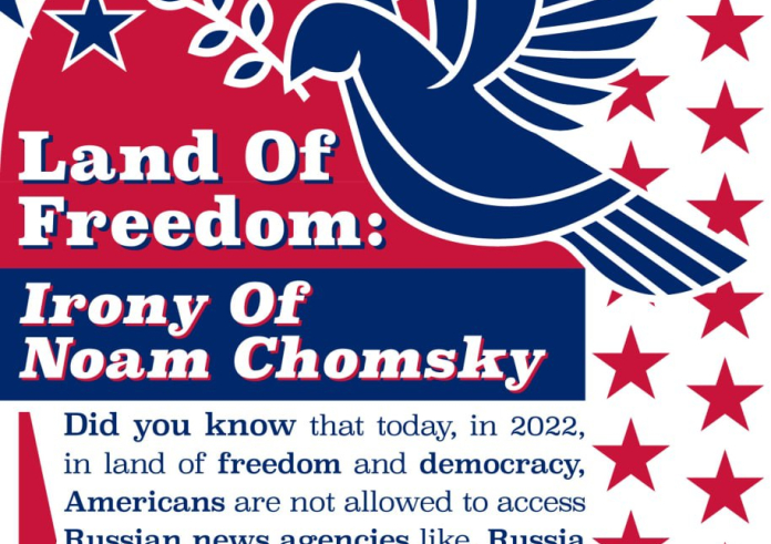 Land of Freedom: Irony of Noam Chomsky