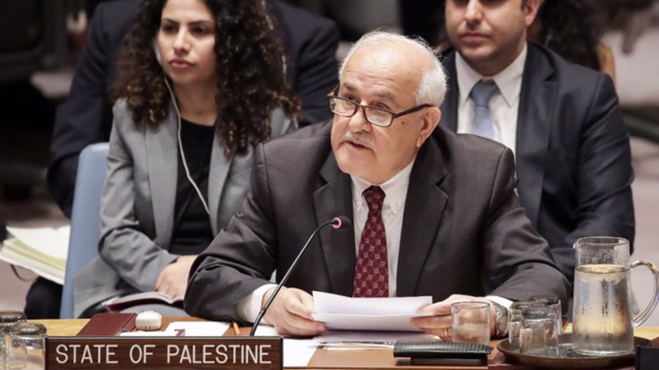 US says Palestinian statehood should be done through direct negotiations not UN venue