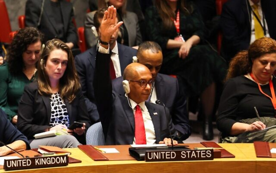 US vetoes UN resolution calling for Gaza ceasefire