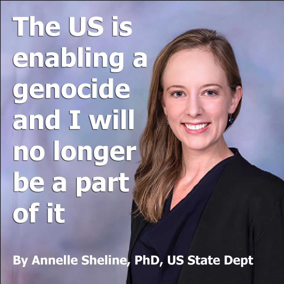 US State Department Official Resigns Over US Support for Israel in Gaza Genocide