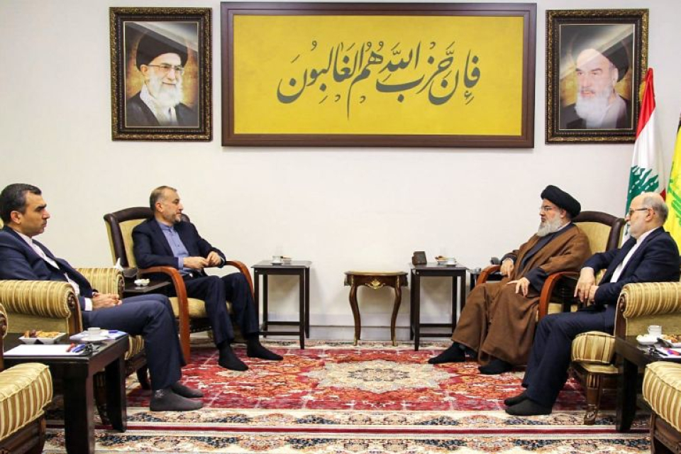 Iran’s top diplomat discusses Israel’s war in Gaza with Hezbollah leader
